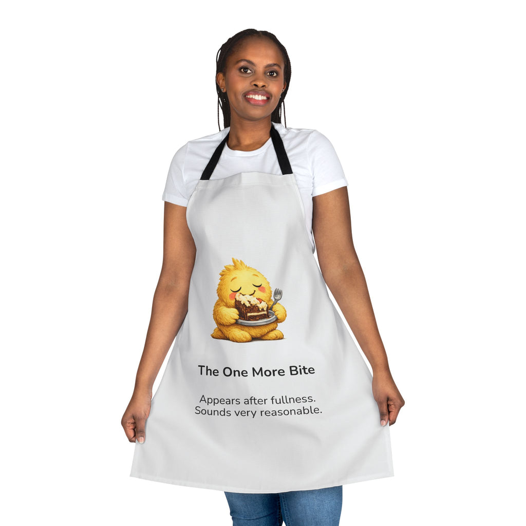 The One More Bite – Middos Monsters Apron | Funny Food Character Apron | Kids & Family Cooking | Mussar / Middos Theme Gift”
