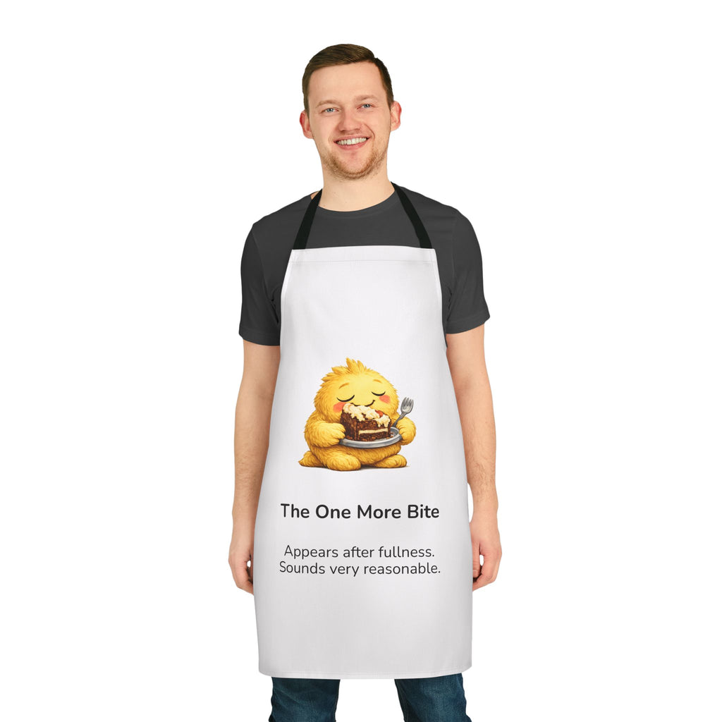 The One More Bite – Middos Monsters Apron | Funny Food Character Apron | Kids & Family Cooking | Mussar / Middos Theme Gift”