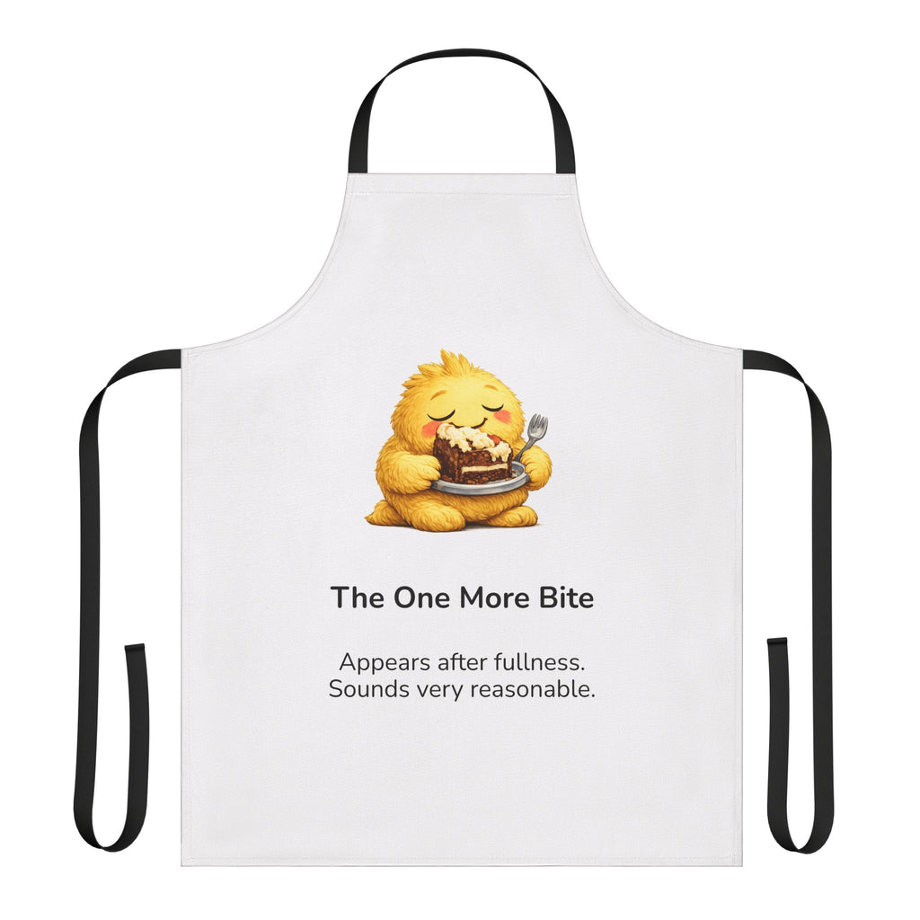 The One More Bite – Middos Monsters Apron | Funny Food Character Apron | Kids & Family Cooking | Mussar / Middos Theme Gift”